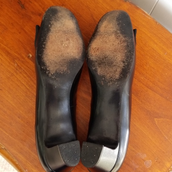 Vintage Joyce California Black Leather Heel 9N - Picture 6 of 8